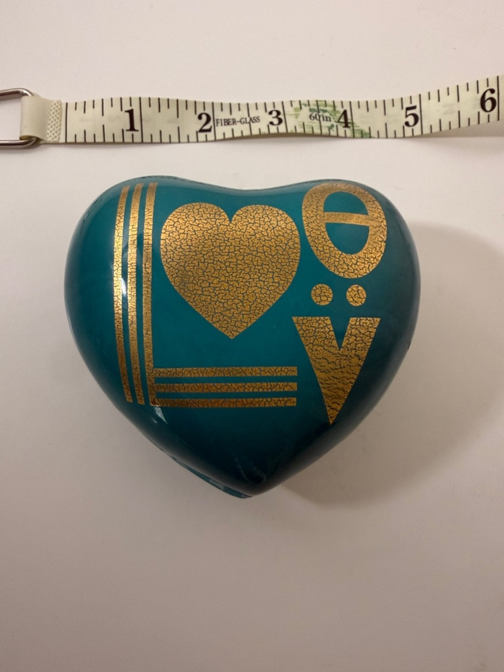 Jonathan Adler Love Heart Trinket Box with Gold Graphic - Picture 3 of 6